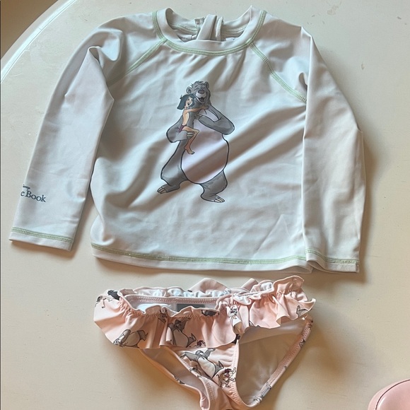 Disney Other - Zara Jungle Book Girls Rashguard and bikini bottom